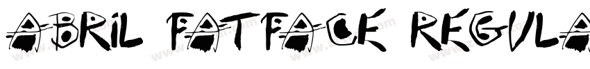 Abril Fatface Regula字体转换